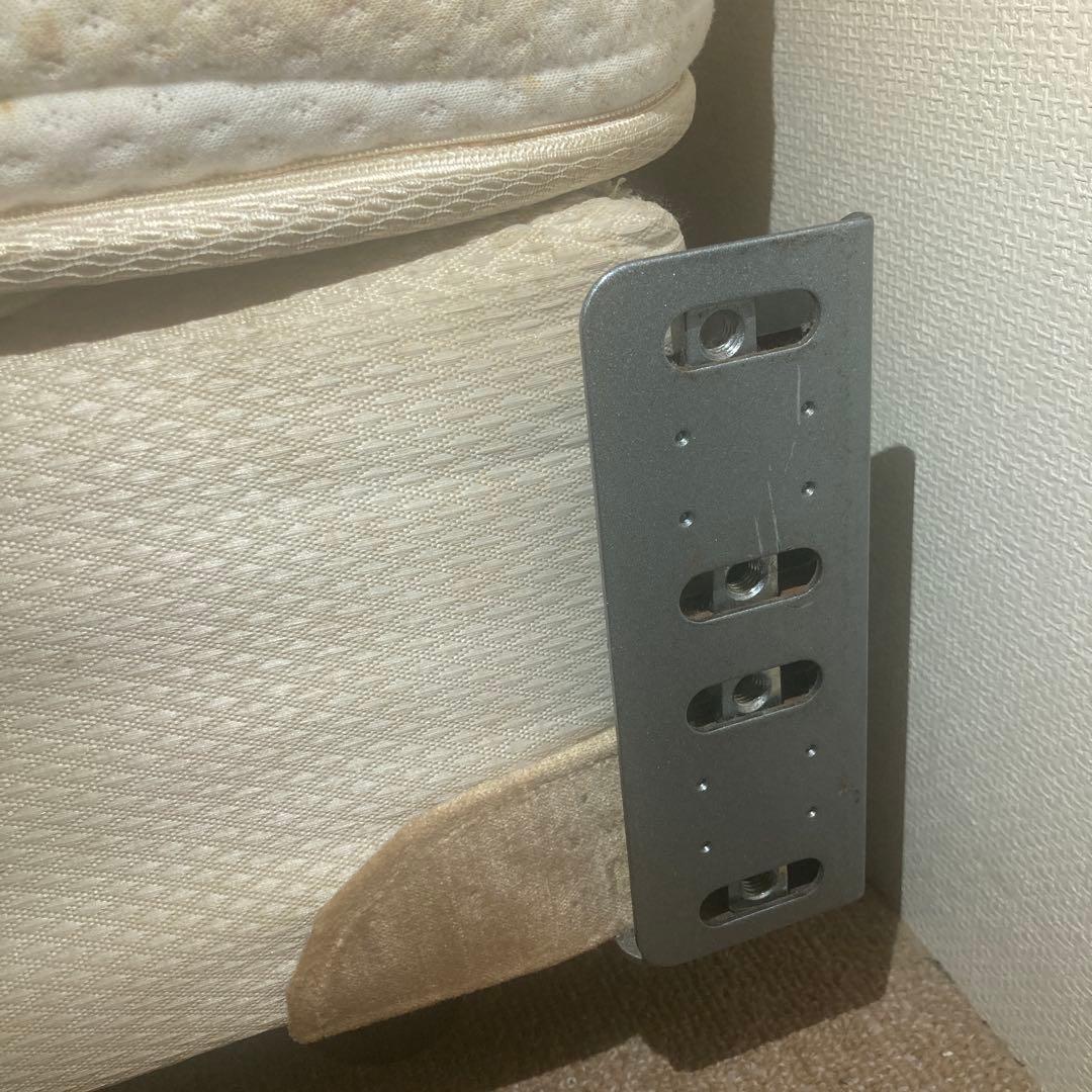 【シモンズ】ダブルベッド　ダブルクッションタイプ　ヘッドボード　ボトムクッション