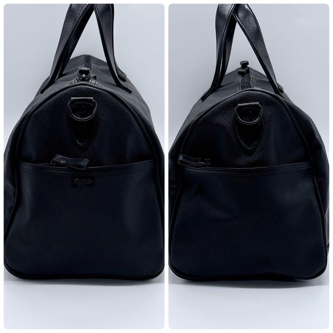 【美品】ポーター　porter 吉田鞄 ボストンバッグ オールレザー　ブラック