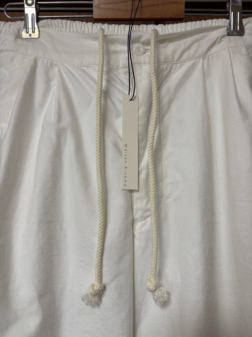 メゾンキネマ　Two tuck cotton pajama pants