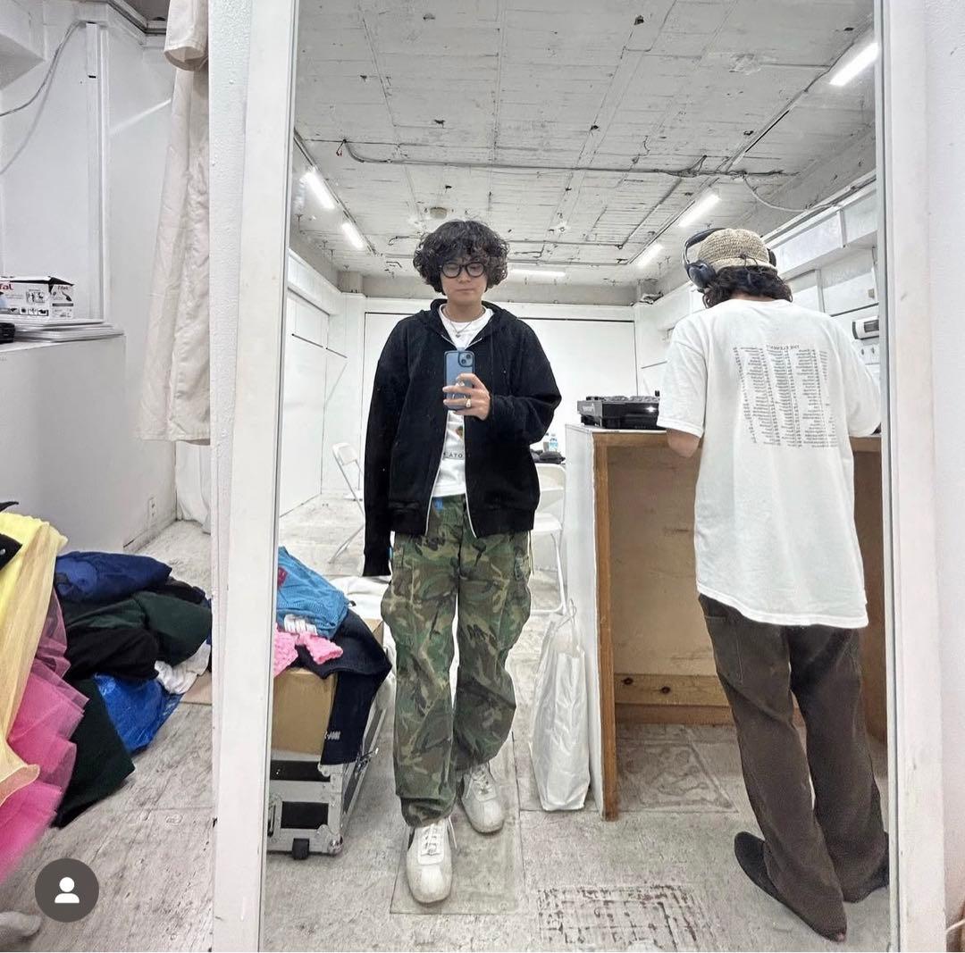 【90s military】迷彩カーゴパンツ　ポーカーズつかさ着用モデル