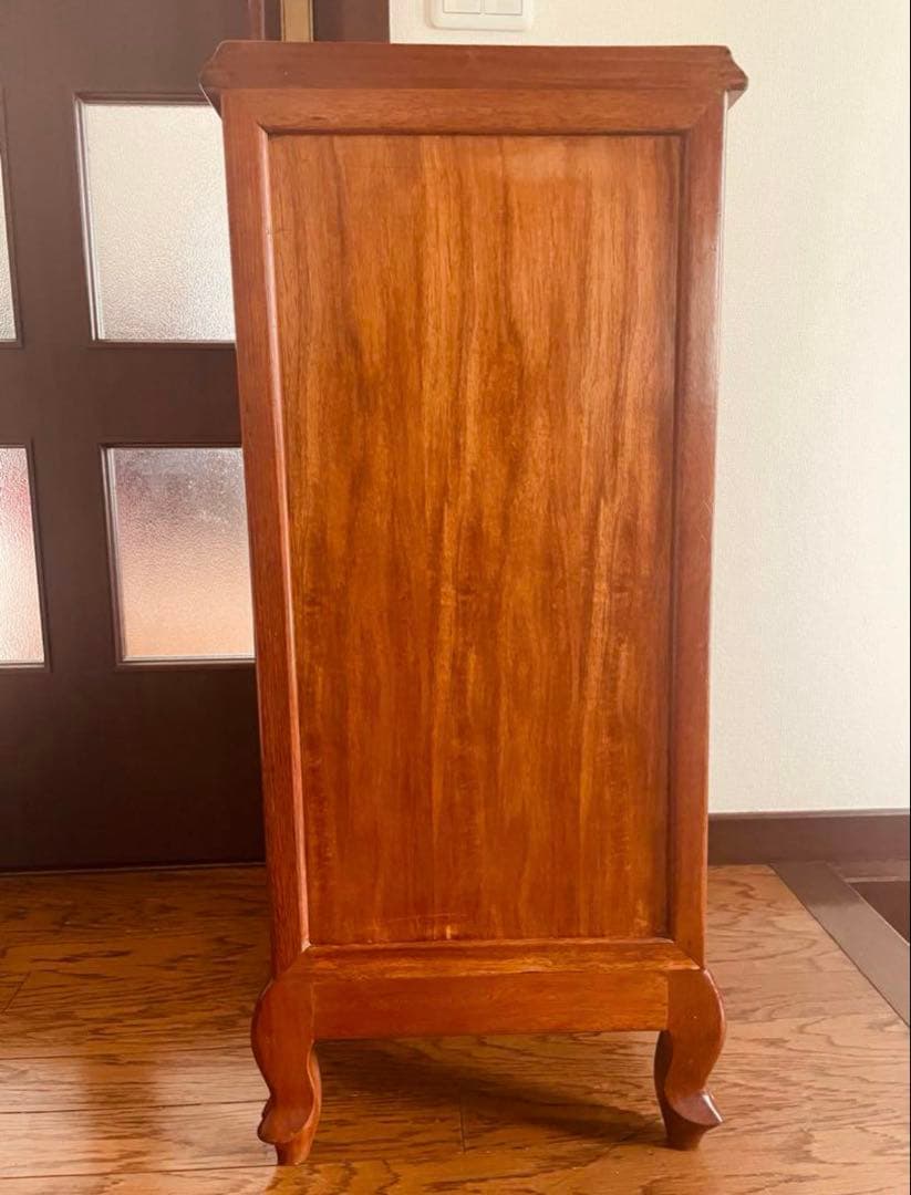 みお　　高級チェスト　六段　唐木　猫足　タガヤサン　チェスト　猫足家具