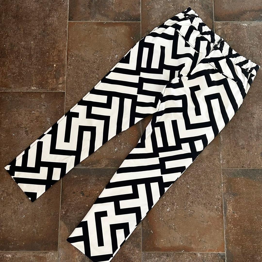 HYDROGEN GOLF ハイドロゲン ストレッチパンツ 幾何学柄 Mサイズ