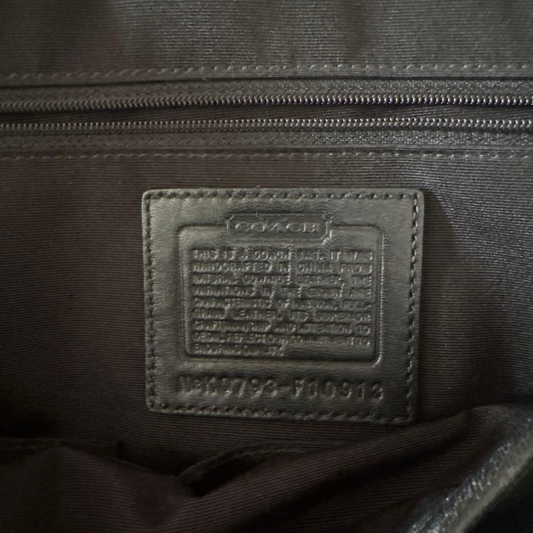 正規品 コーチ coach ハンドバック トートバッグ オールレザー　 黒