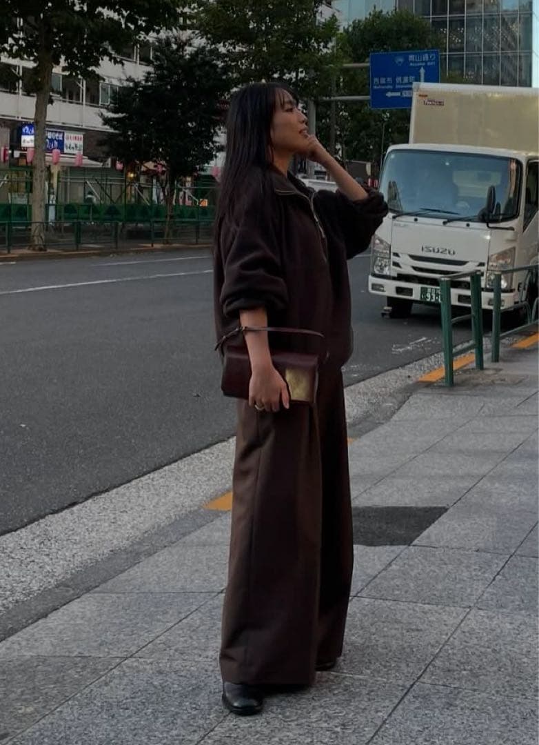 ETRE TOKYO ドロストヘムエコフリースパンツ