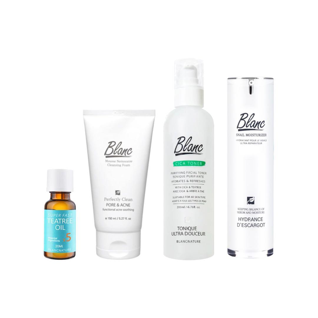 新品 blanc ブラン ニキビ&ニキビ跡ケア4種セット