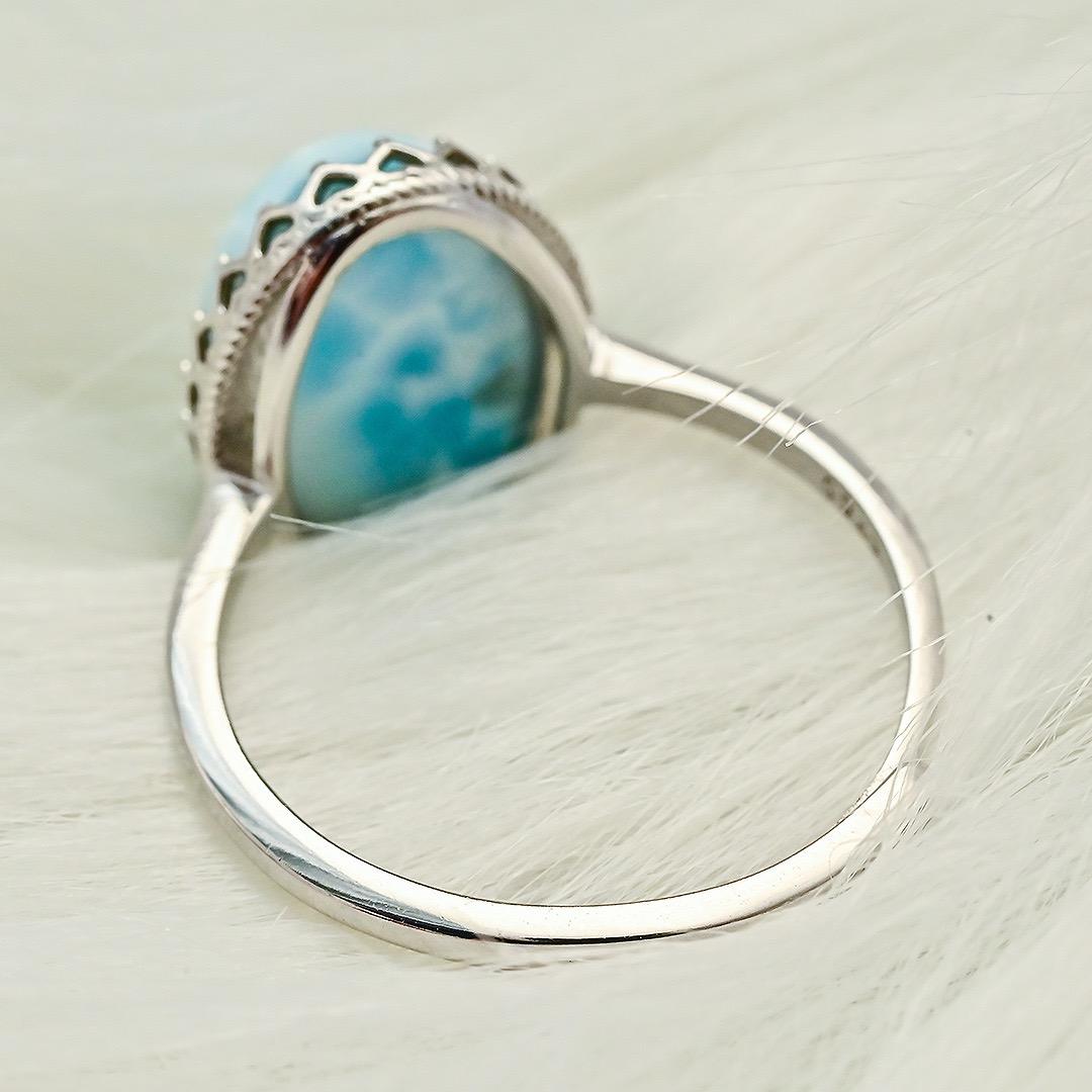 ラリマー　S925　シルバー　指輪　◆リング◆天然石◆パワーストーン◆