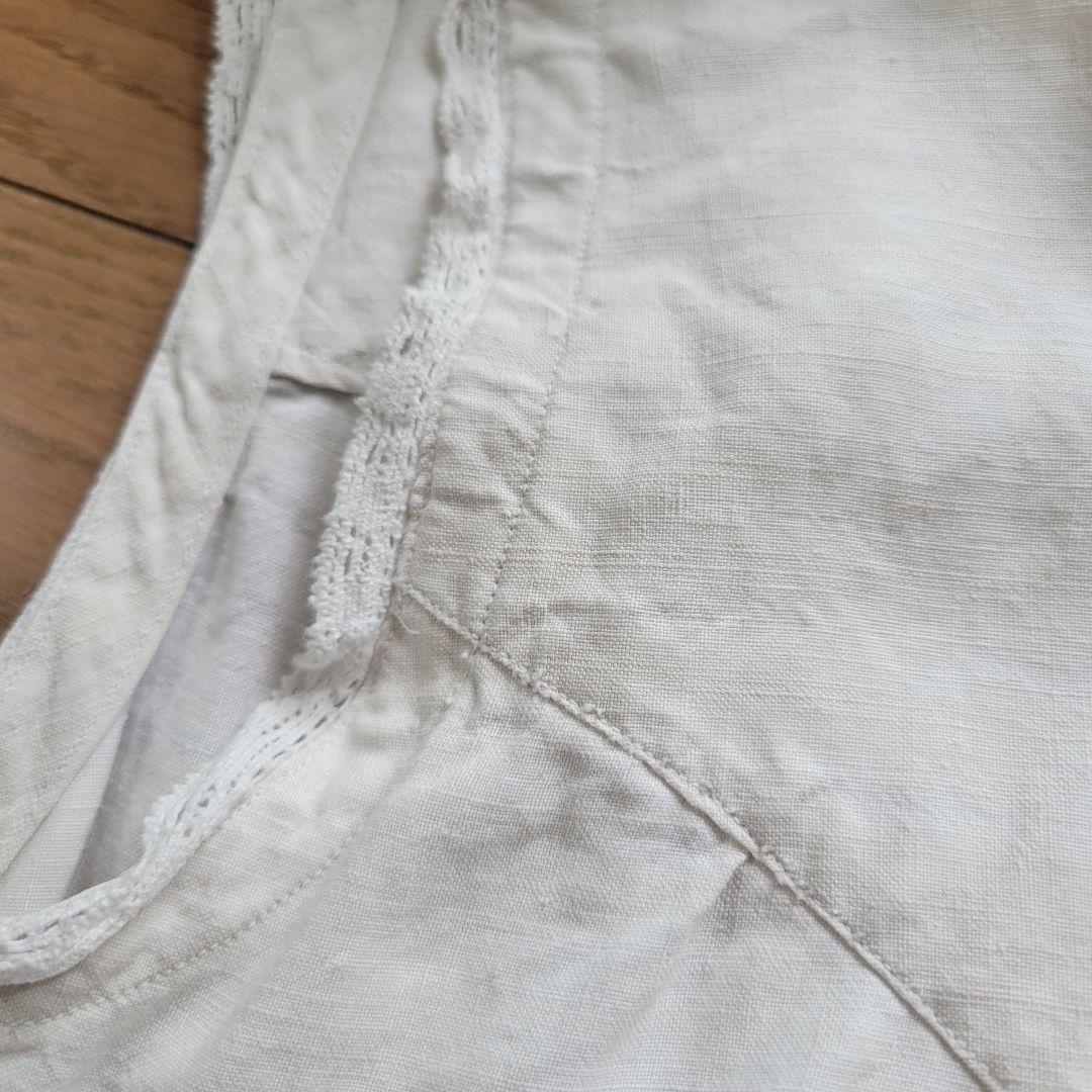 フランス　アンティーク　ワンピース　リネン　B