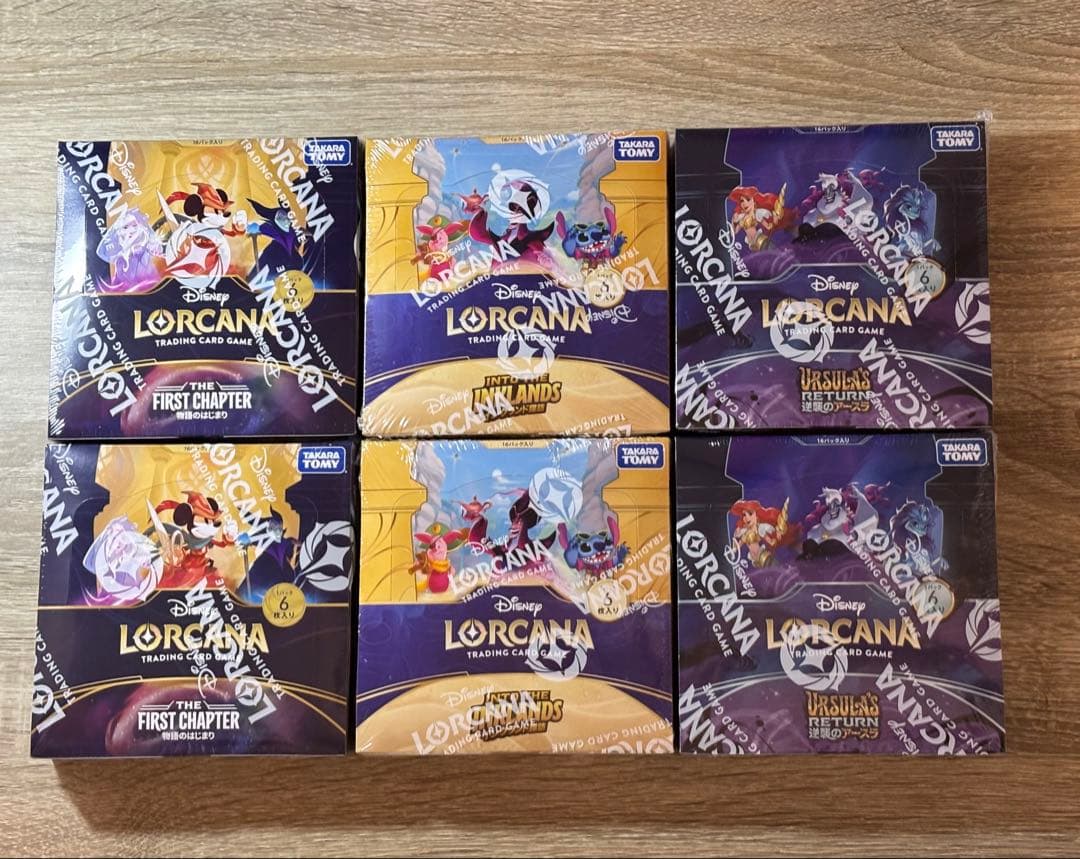 Disney Lorcana トレーディングカードゲーム 新品 6boxセット