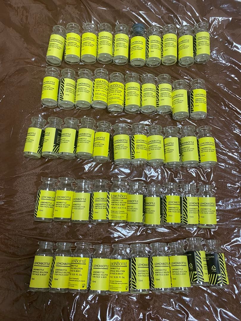 LEMONBOTTLE 空アンプル ボトル50本入り空き箱1箱プレゼント