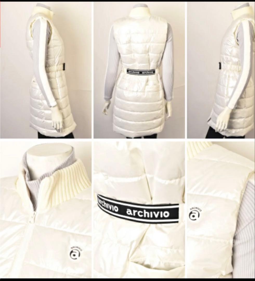 新品！未着用archivio ベルト付きホワイトワンピース