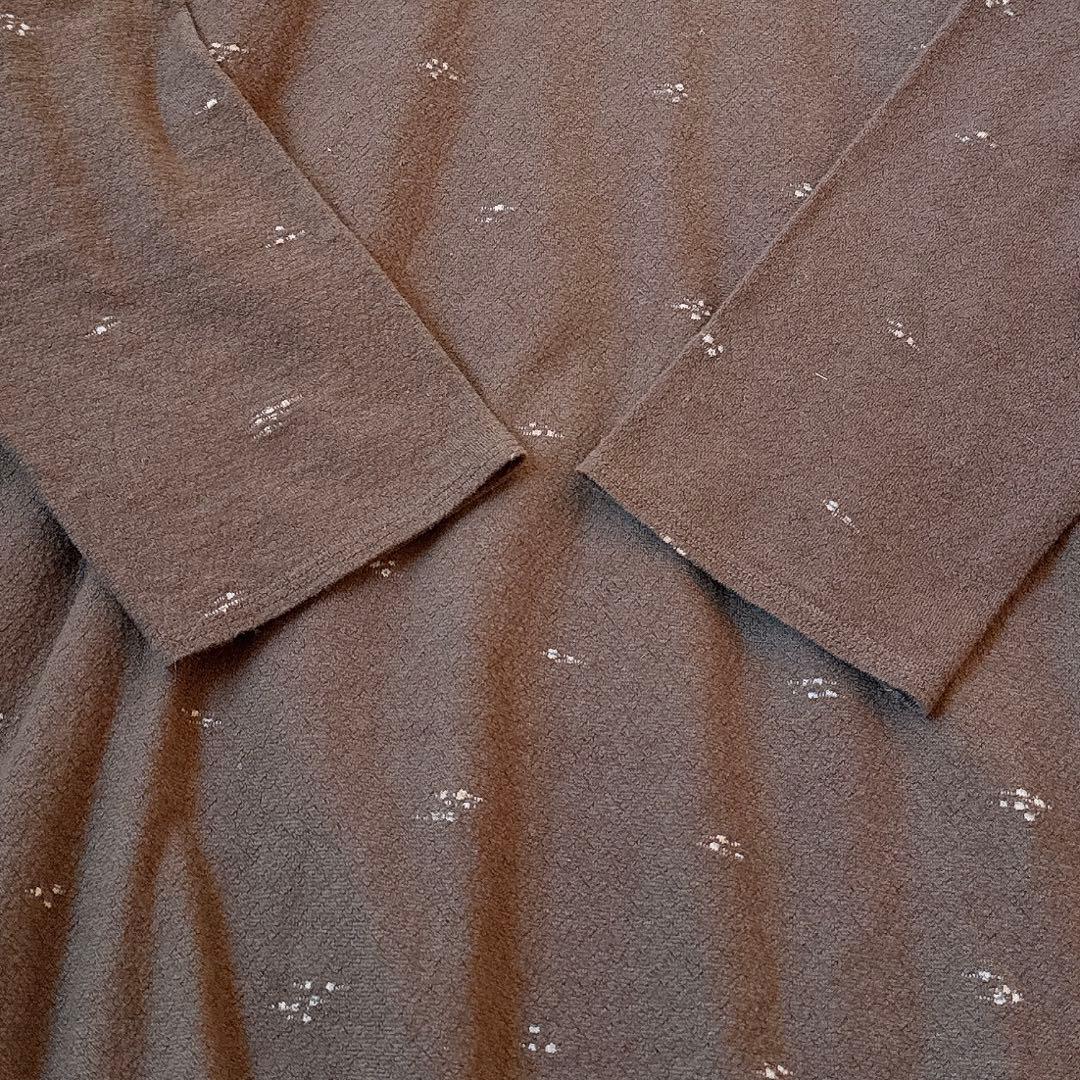 [2022] ババグーリ チュニック　ワンピース　ニット刺繍　コットン　M