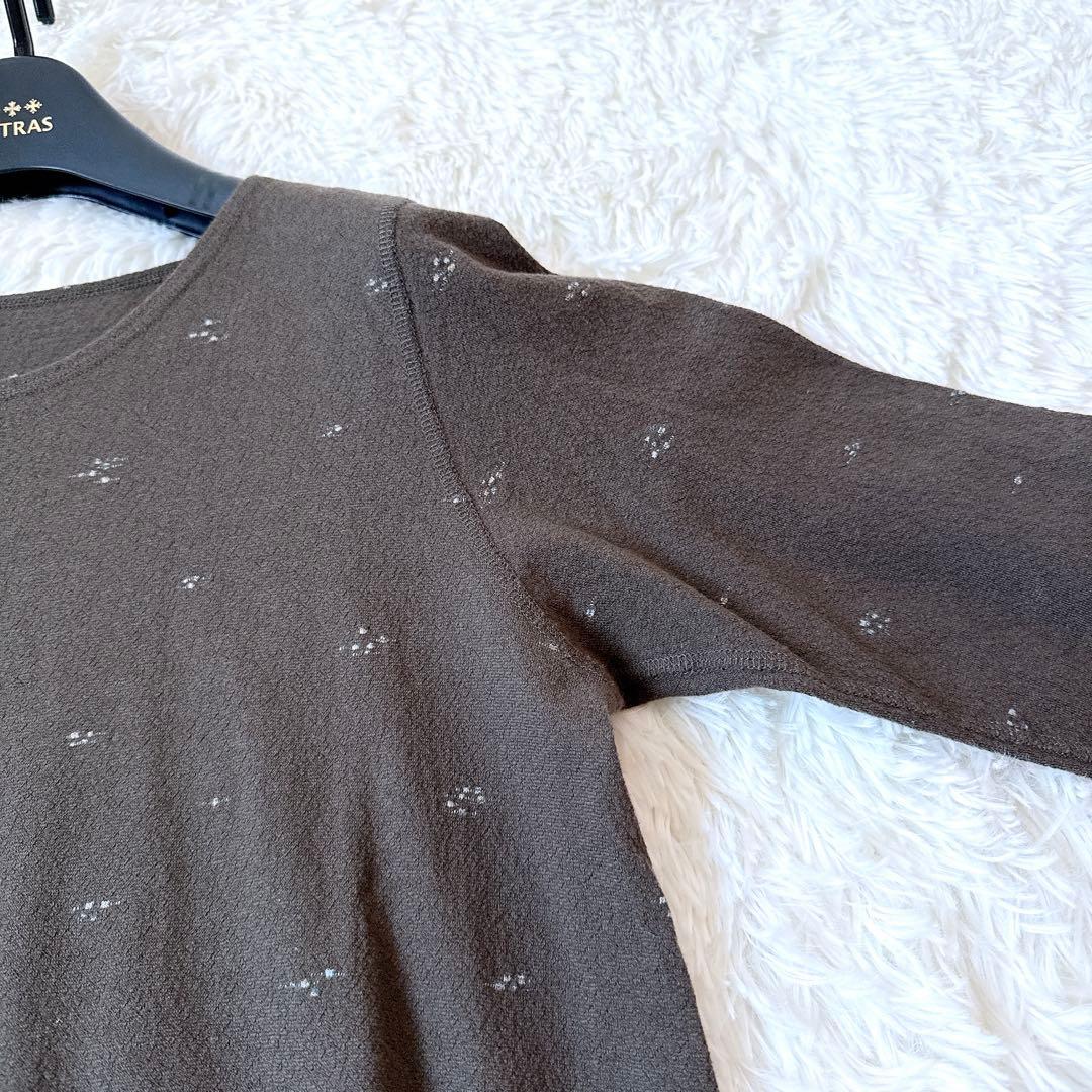 [2022] ババグーリ チュニック　ワンピース　ニット刺繍　コットン　M