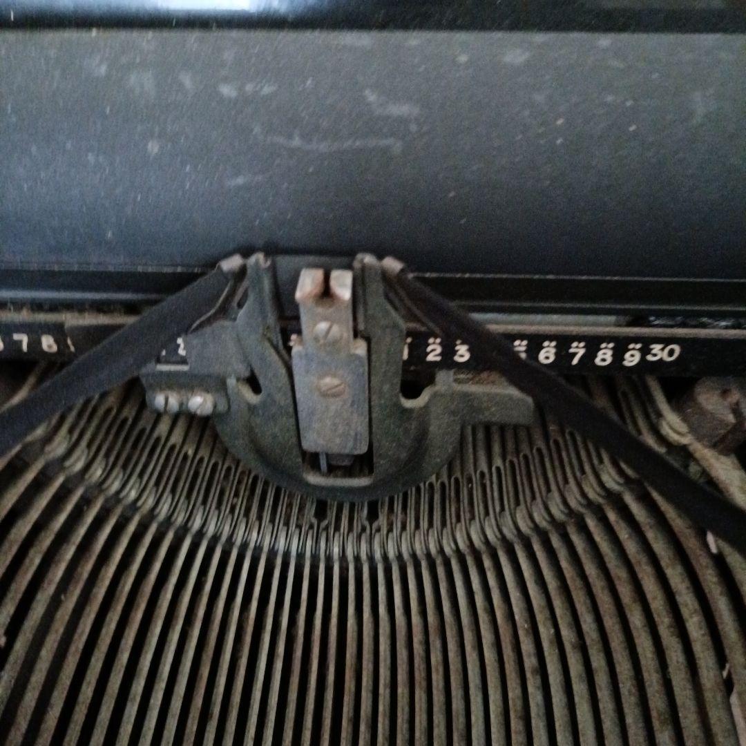 手動タイプライター 黒 ヴィンテージ□E517