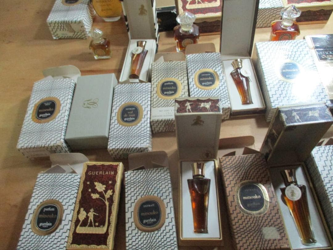 ゲラン　ミツコ＆ボルドニュイ　パルファム　未使用品と未開封品　総数２１点