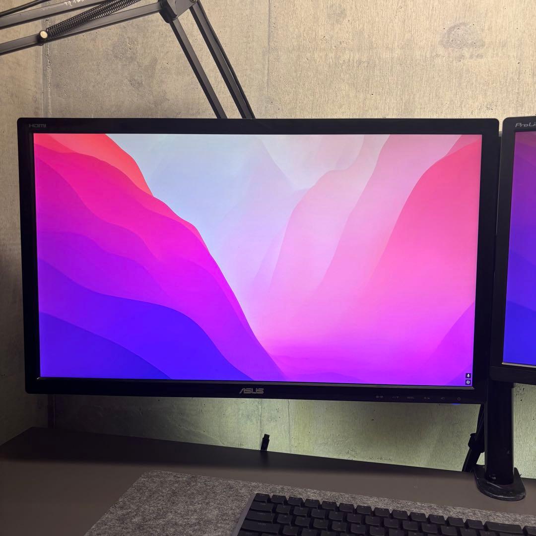 デュアルモニターセット】ASUS IIYAMAモニターアーム付 /定価6万円〜