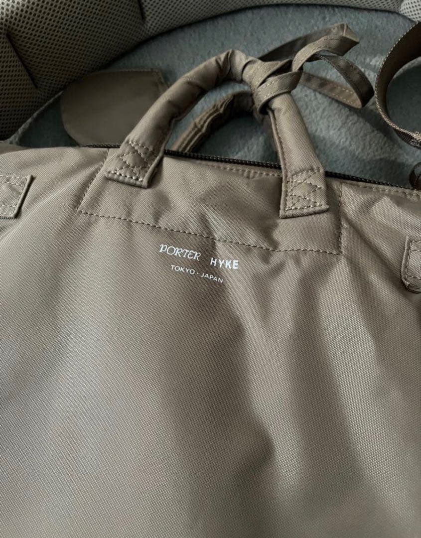 HYKE✖PORTER コラボのヘルメットバック　ベージュ