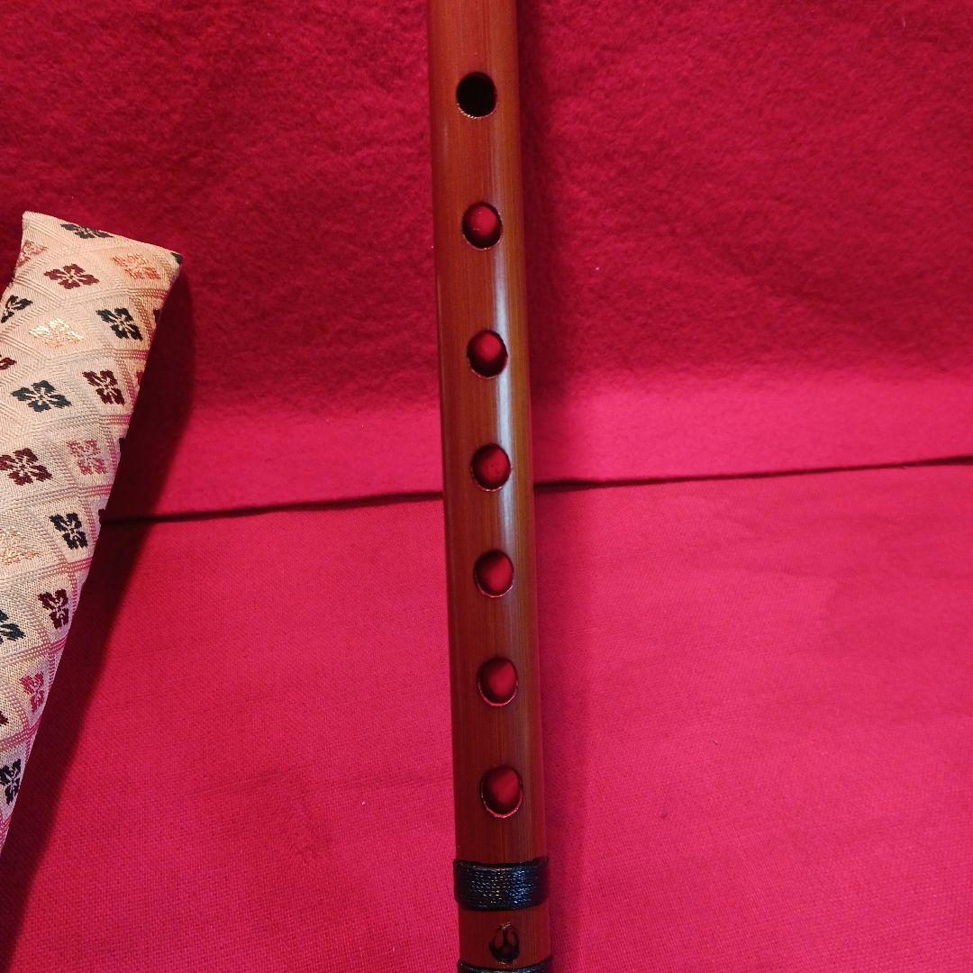 紫水 紫水流 樂人 篠笛 丸山糸巻 7穴7本調子　美品