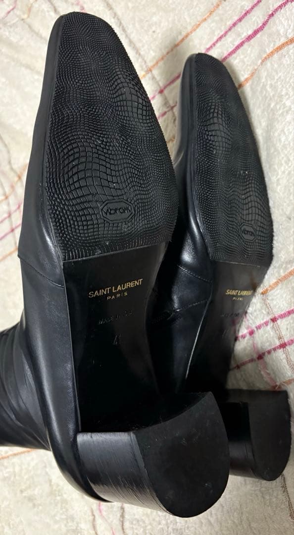 A*ク様 【希少】SAINT LAURENT PARIS \"XIVジップヒールブ