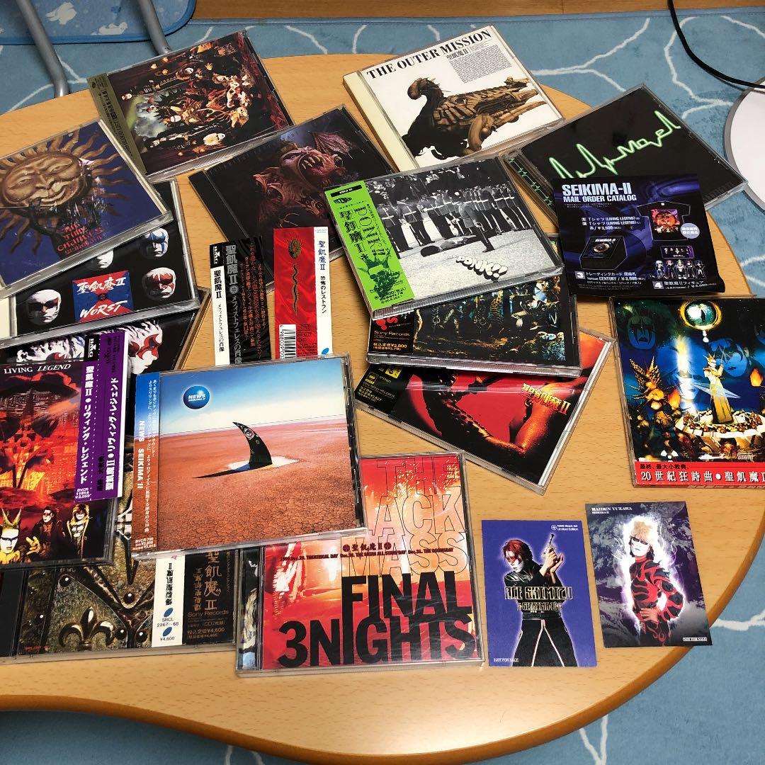 聖飢魔II CD約20枚、おまけトレカ2枚、本バラ2冊