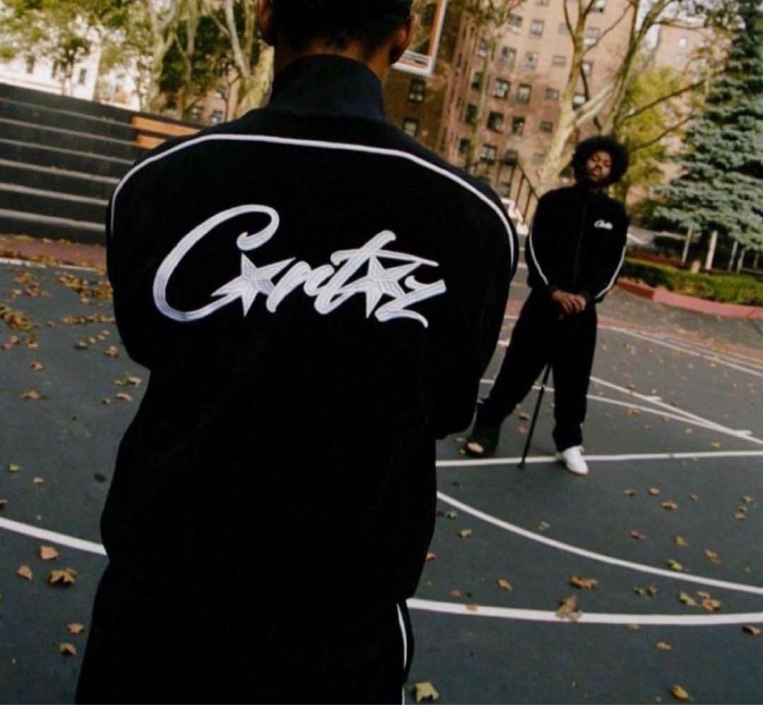 即日発送　corteizセットアップ ベロア　ブラック　Sサイズ　コーテイズ