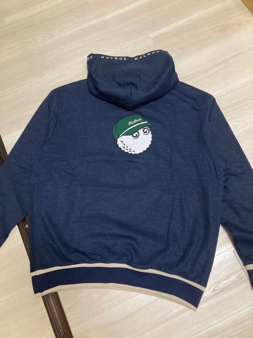 1点のみマルボンゴルフ パーカー トレーナーメンズネイビーLサイズ