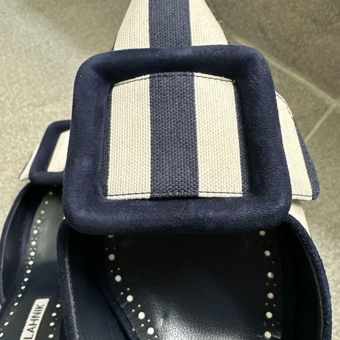 MANOLO BLAHNIK マノロブラニク メイセール ミュール 23.5