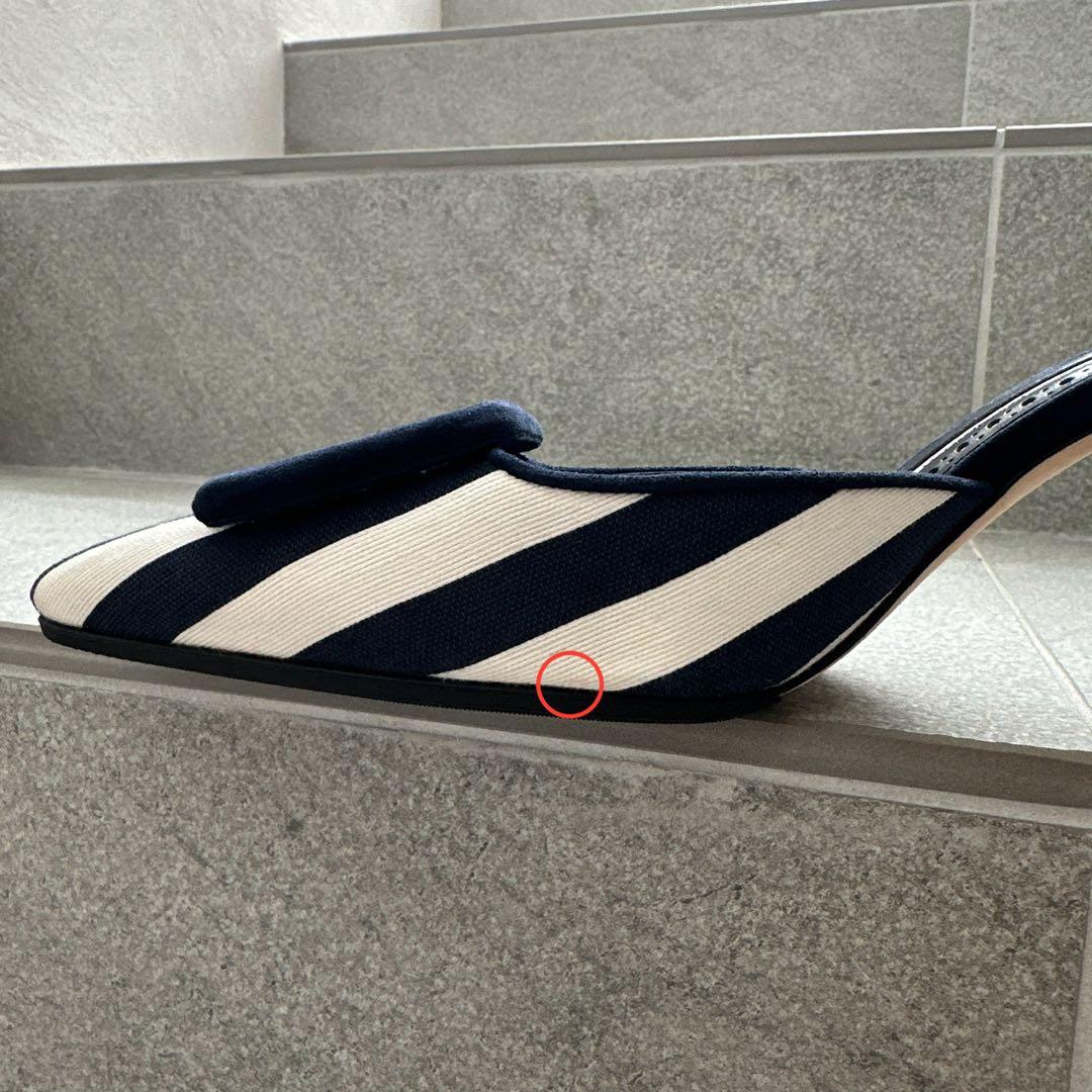 MANOLO BLAHNIK マノロブラニク メイセール ミュール 23.5