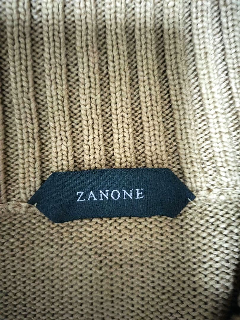 [のりすけ]5Gスタンドカラーコットンニットブルゾン