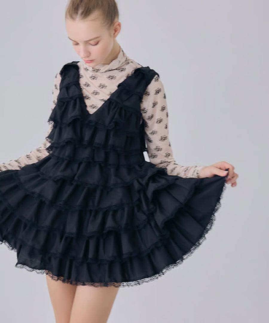 ワンピース treaturself angel wings mini dress black