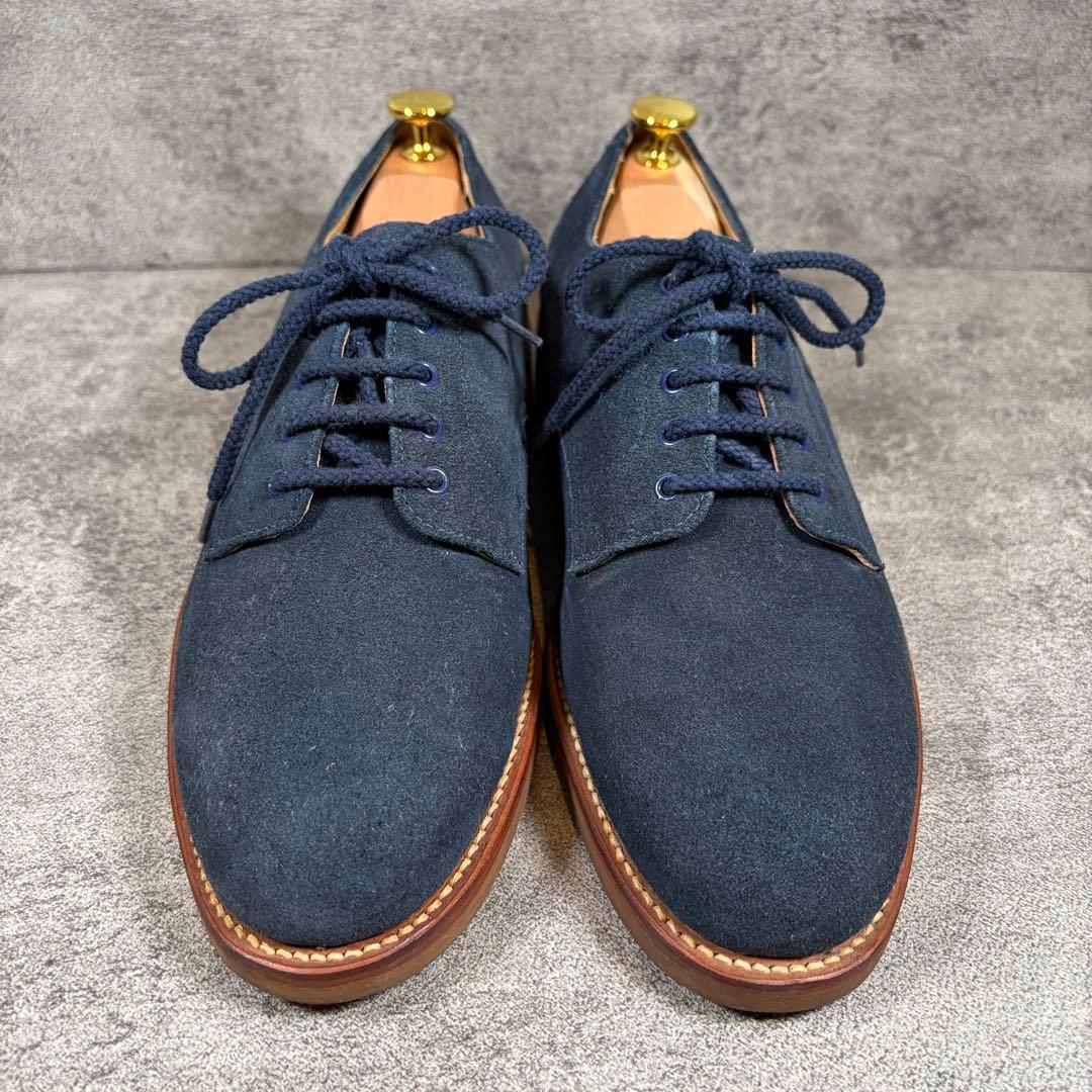 美品　REGAL リーガル　プレーントゥ　スエード　ネイビー　25.5cm