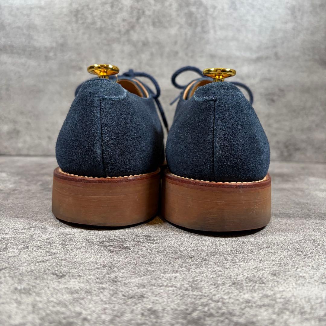 美品　REGAL リーガル　プレーントゥ　スエード　ネイビー　25.5cm