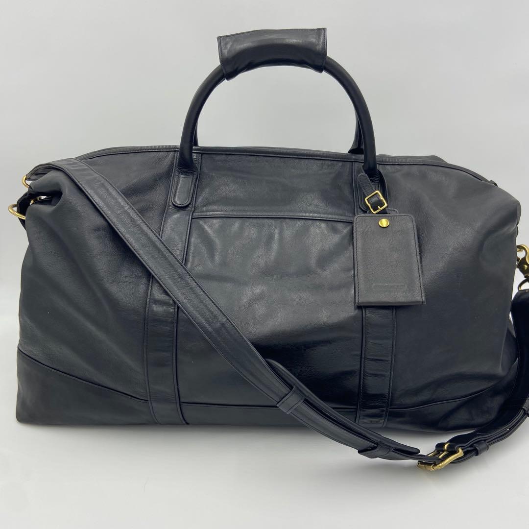 美品✨ オールドコーチ オールレザー ボストンバッグ 2way 0503 黒