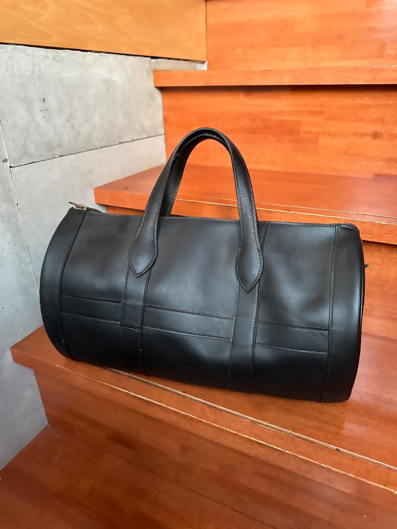 HERMES エルメス　ブラック ドラムバッグ　アールディ