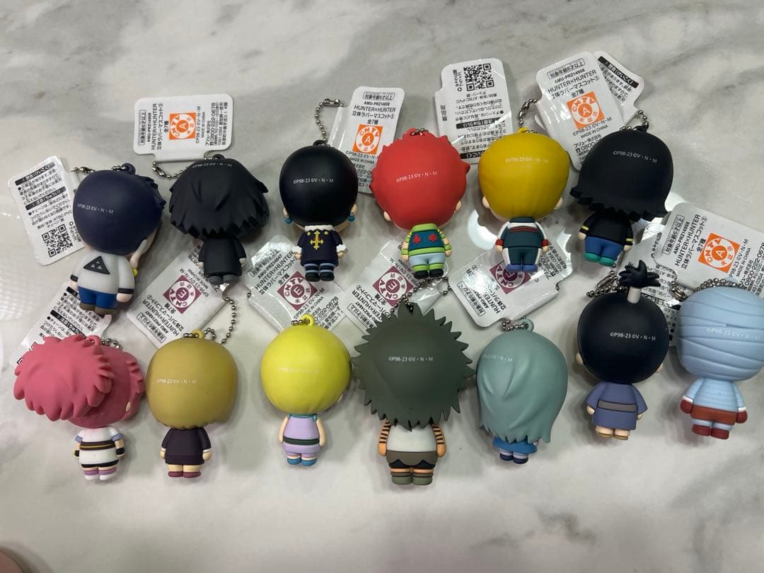 【超希少】HUNTER×HUNTER 旅団立体ラバーマスコットキーホルダーセット