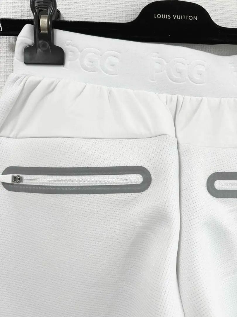 pgg☆オシャレ人気ダンボール素材のパンツホワイト /サイズ0(S)