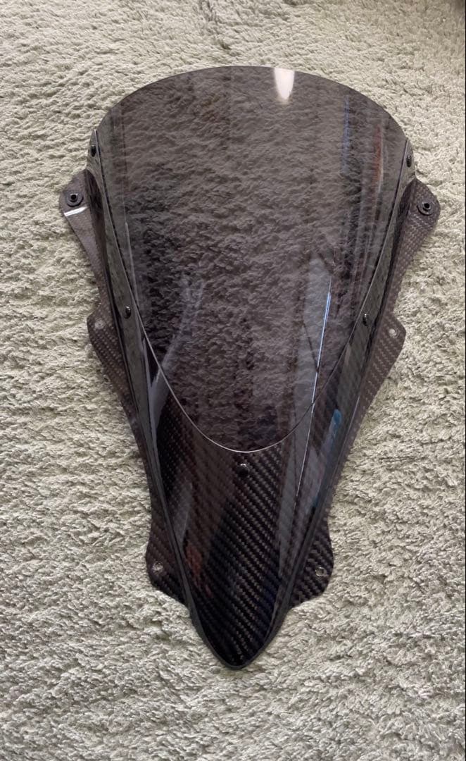 マジカルレーシングzx4r カーボントリムスクリーン　綾織りカーボン/スモーク