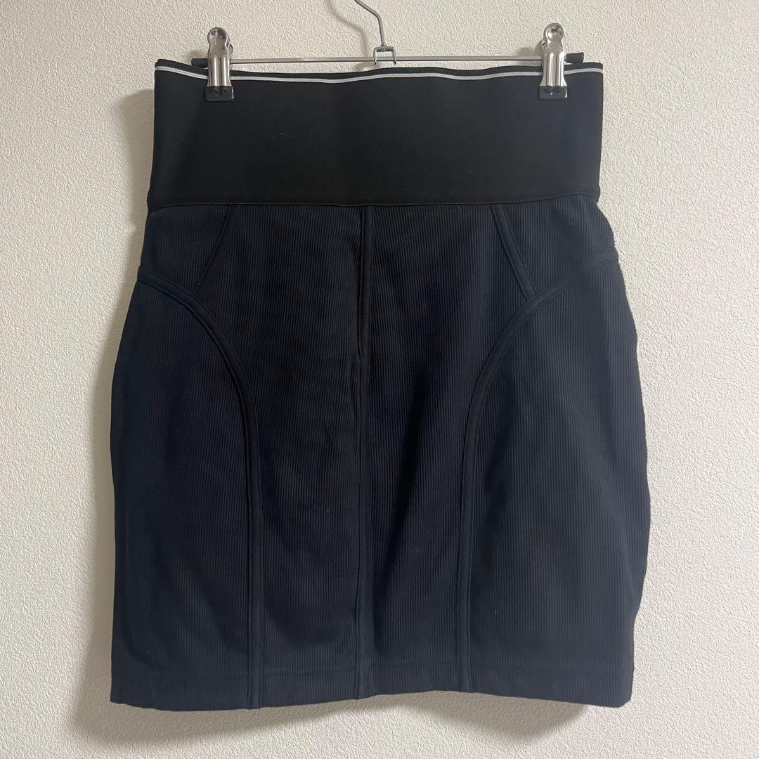 直営店購入本物Alexanderwang ロゴ エラスティック ミニスカート