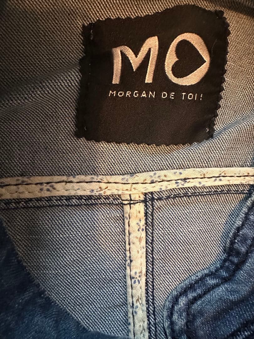 MORGAN モルガン　フリル　デニムジャケット ジージャン　36サイズ