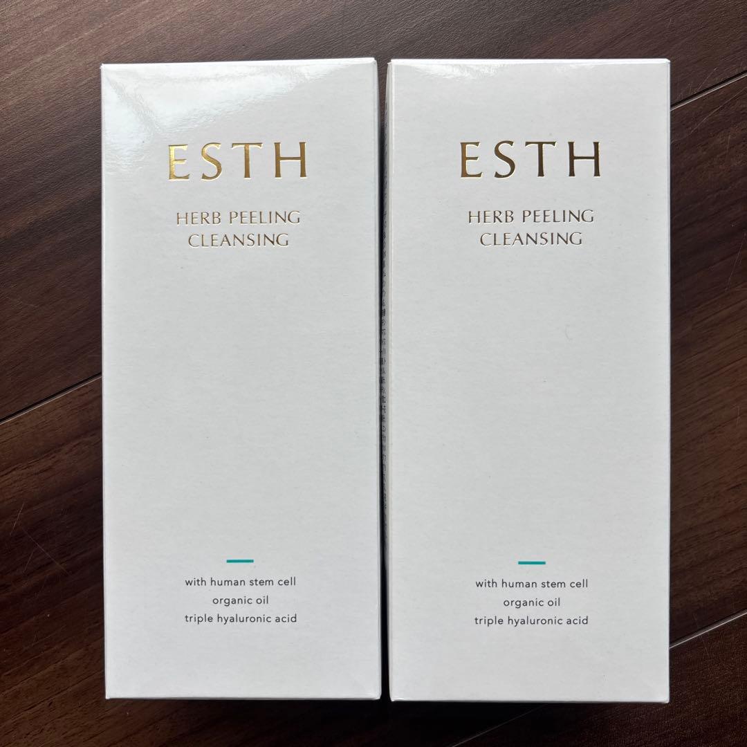 【新品】ESTH クレンジング ハーブピーリング メイク落とし 120g 2個