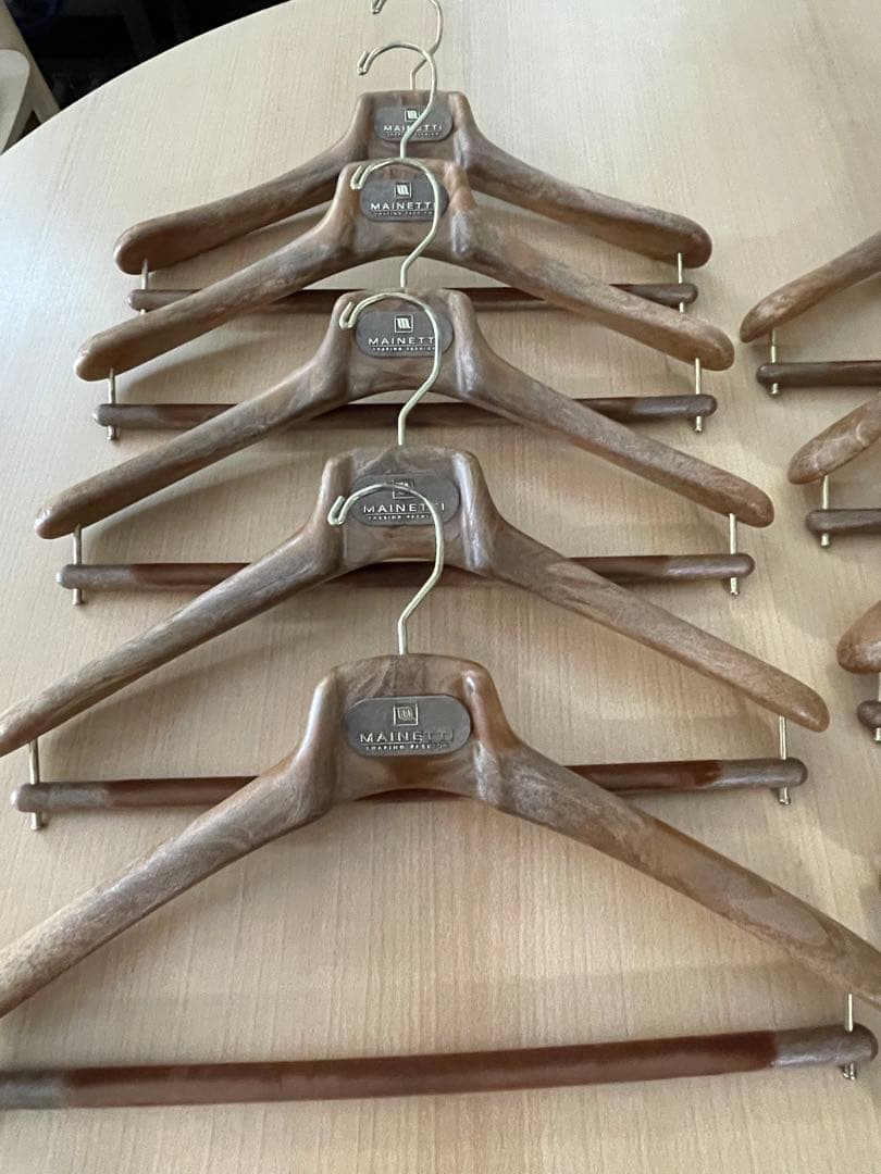 MAINETTI 木製ハンガー 10本セット　 サイズ40