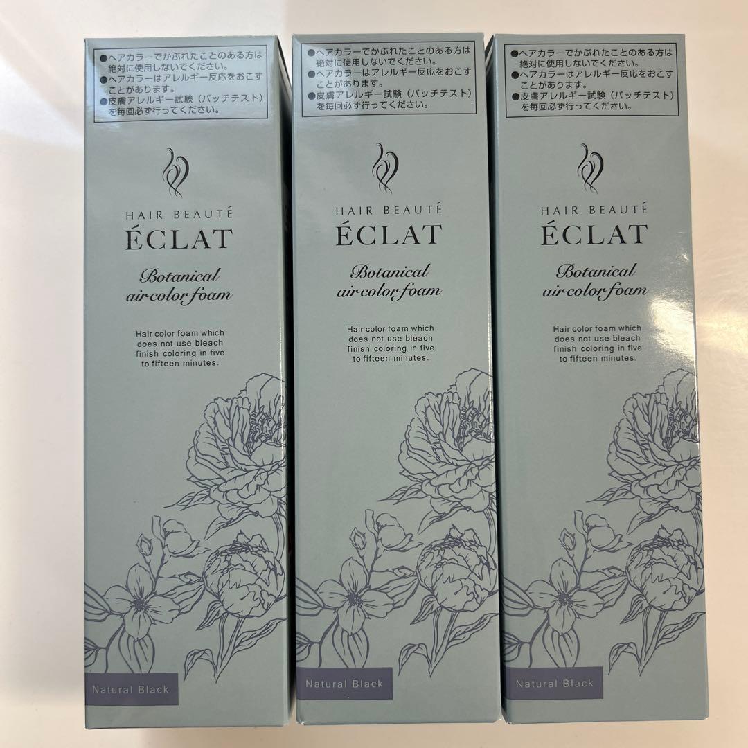 ヘアボーテ 白髪染め ボタニカルエアカラーフォーム ナチュラルブラック