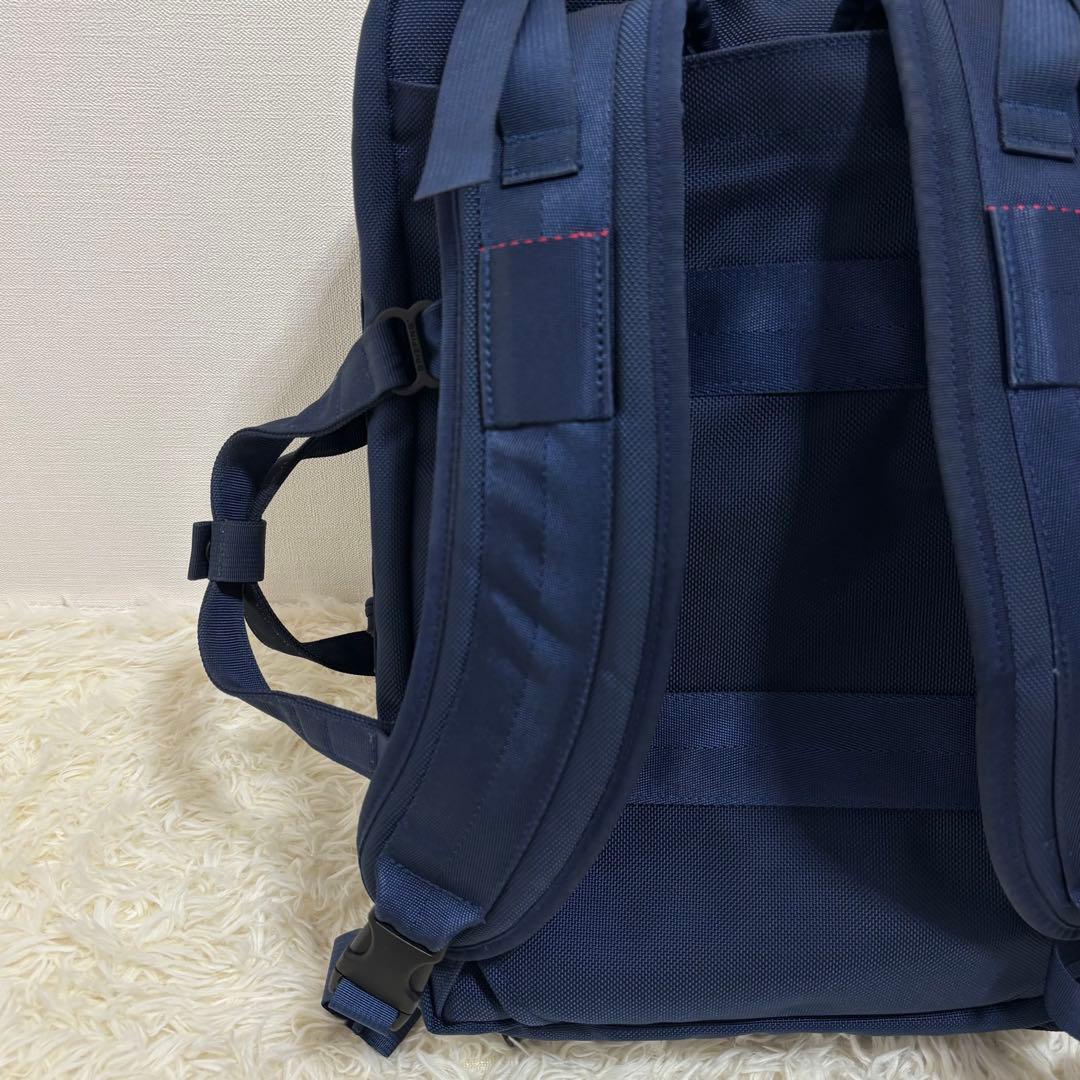 美品BRIEFING BEAMS PLUS / 別注 3WAY BAG NAVY