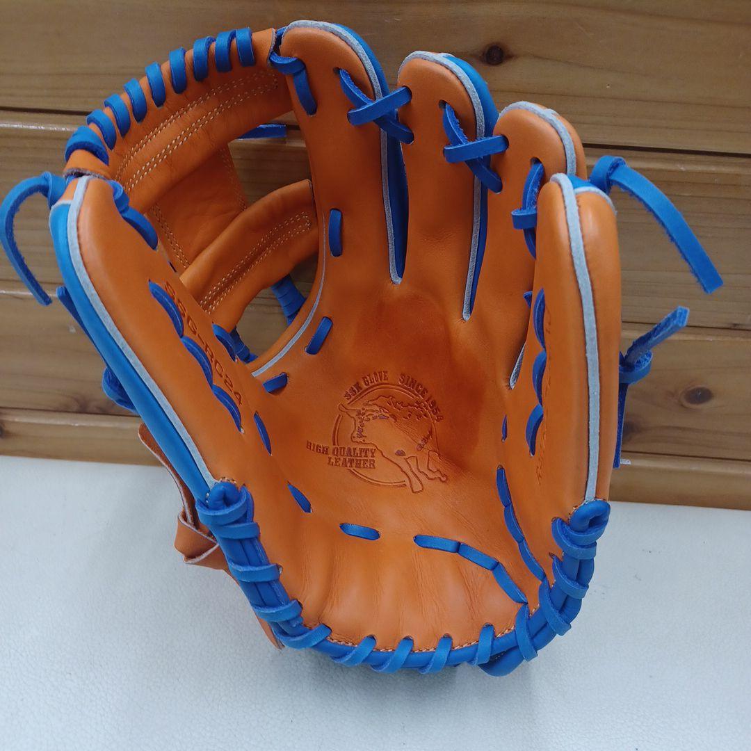 SSK 限定　カノモデル　軟式グローブ オレンジ/ブルー