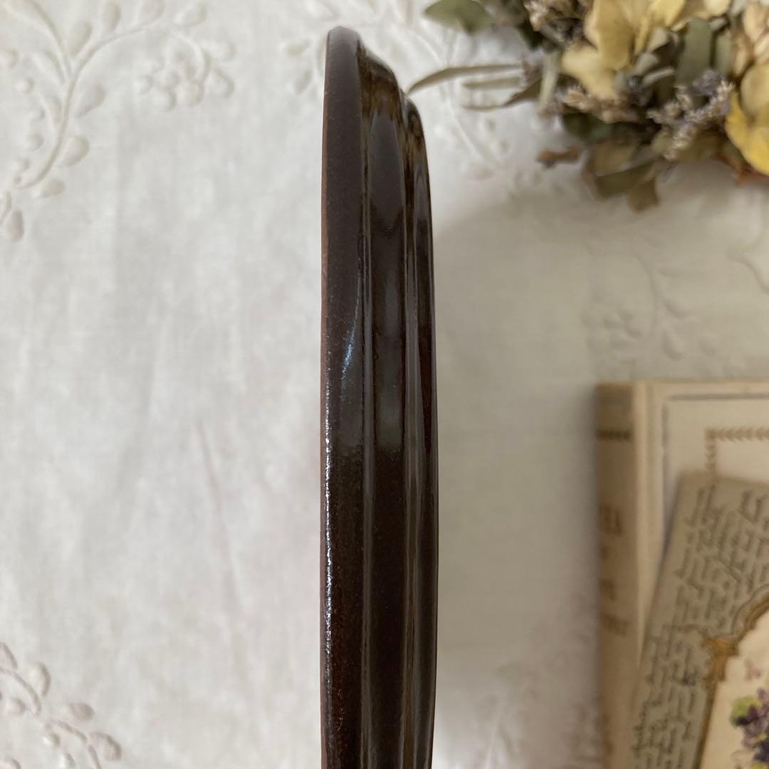 北欧ヴィンテージ　Gabrielオーバル陶板 希少なスズラン/すずらん