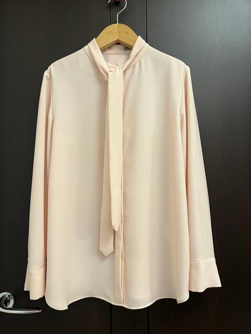 theory luxe 2Way ボウタイブラウス　Jens ピンク　40