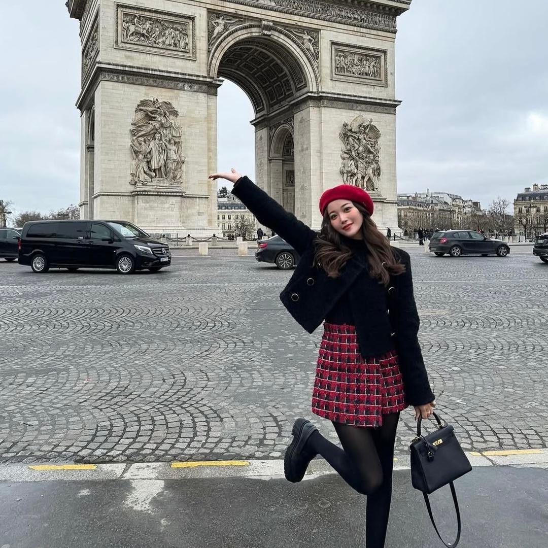 【新品】sheller ツイードミニスカートチェック柄