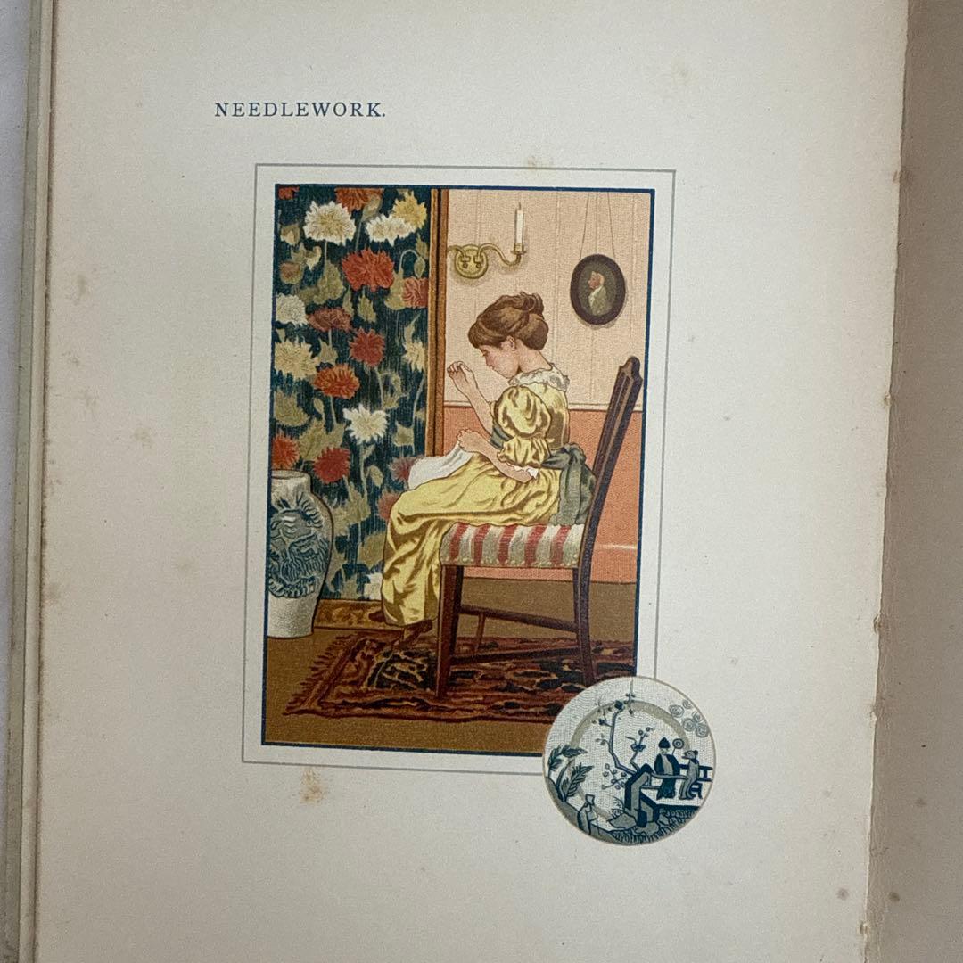 1888年アンティーク美しい挿絵の絵本ビクトリアン 洋書ジャンクジャーナル古書