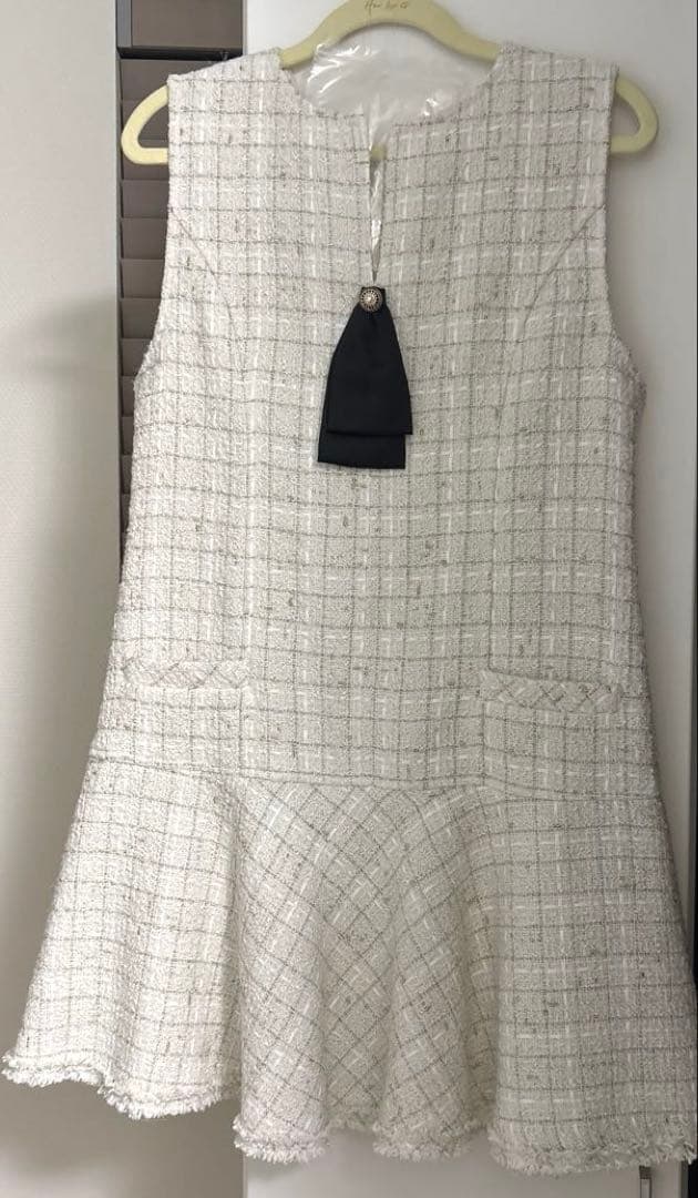 ワンピース Herlipto Victoria Tweed Jumper Dress