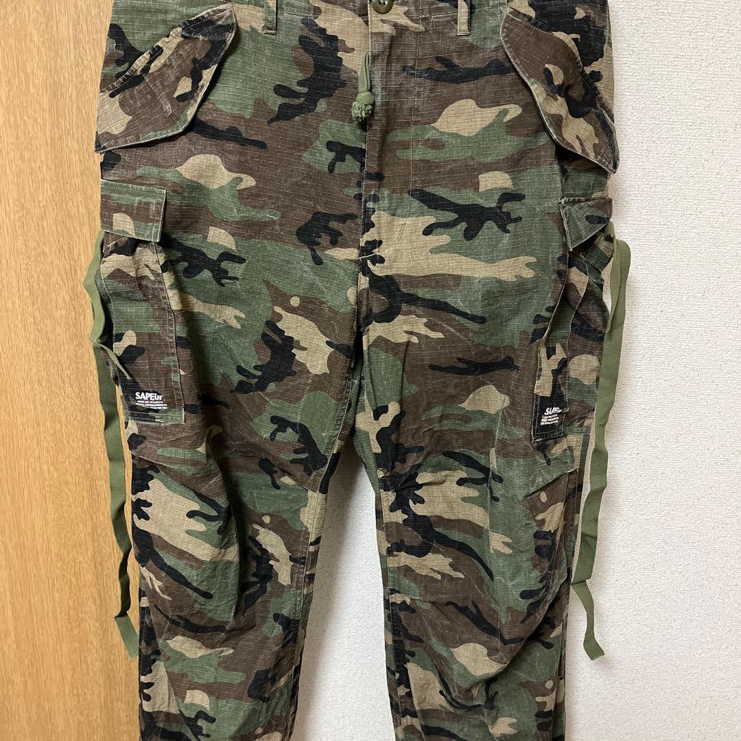 ご*ら様 SAPEur カモフラ カーゴパンツ 迷彩 サプール XL