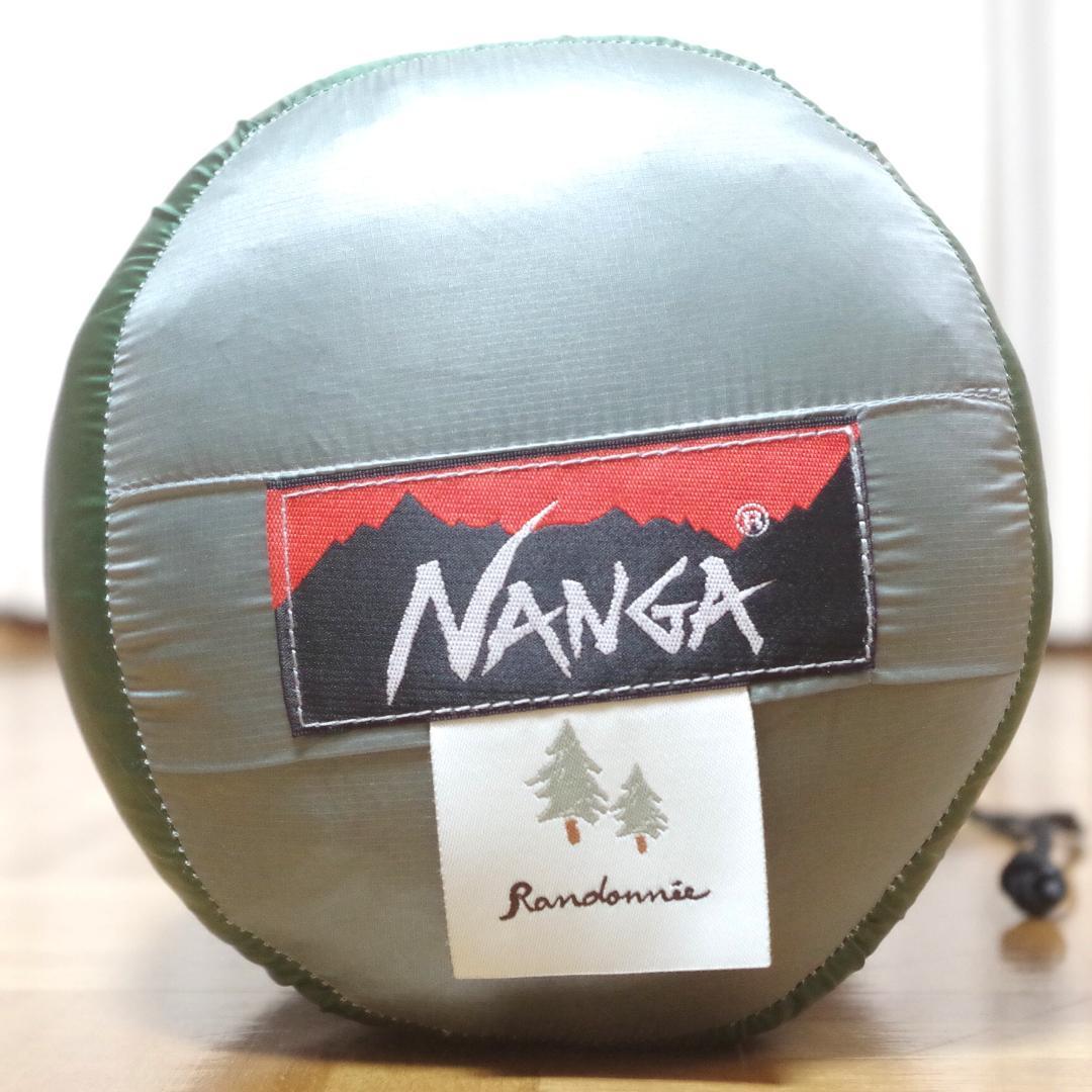 ランドネ×ナンガ！高品質650FP ダウンシュラフ 350 収納袋付き！日本製！